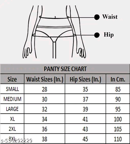 Pack of 7 women viscose lycra cotton thong panty