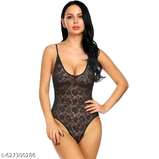 Eymery Women’s Black Lace Bodysuit