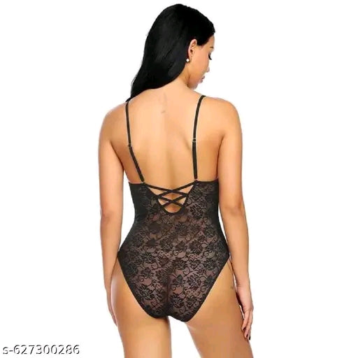 Eymery Women’s Black Lace Bodysuit